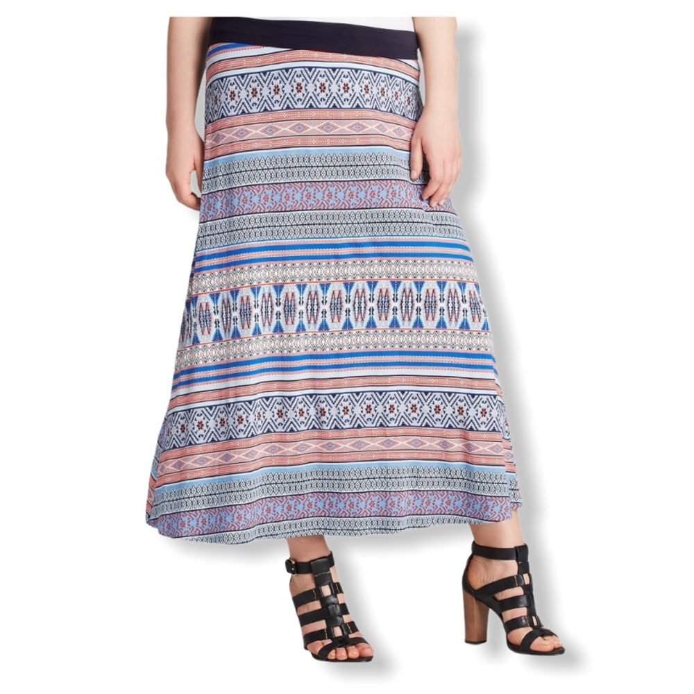 Karen Kane Halcyon Multicolor Maxi Skirt